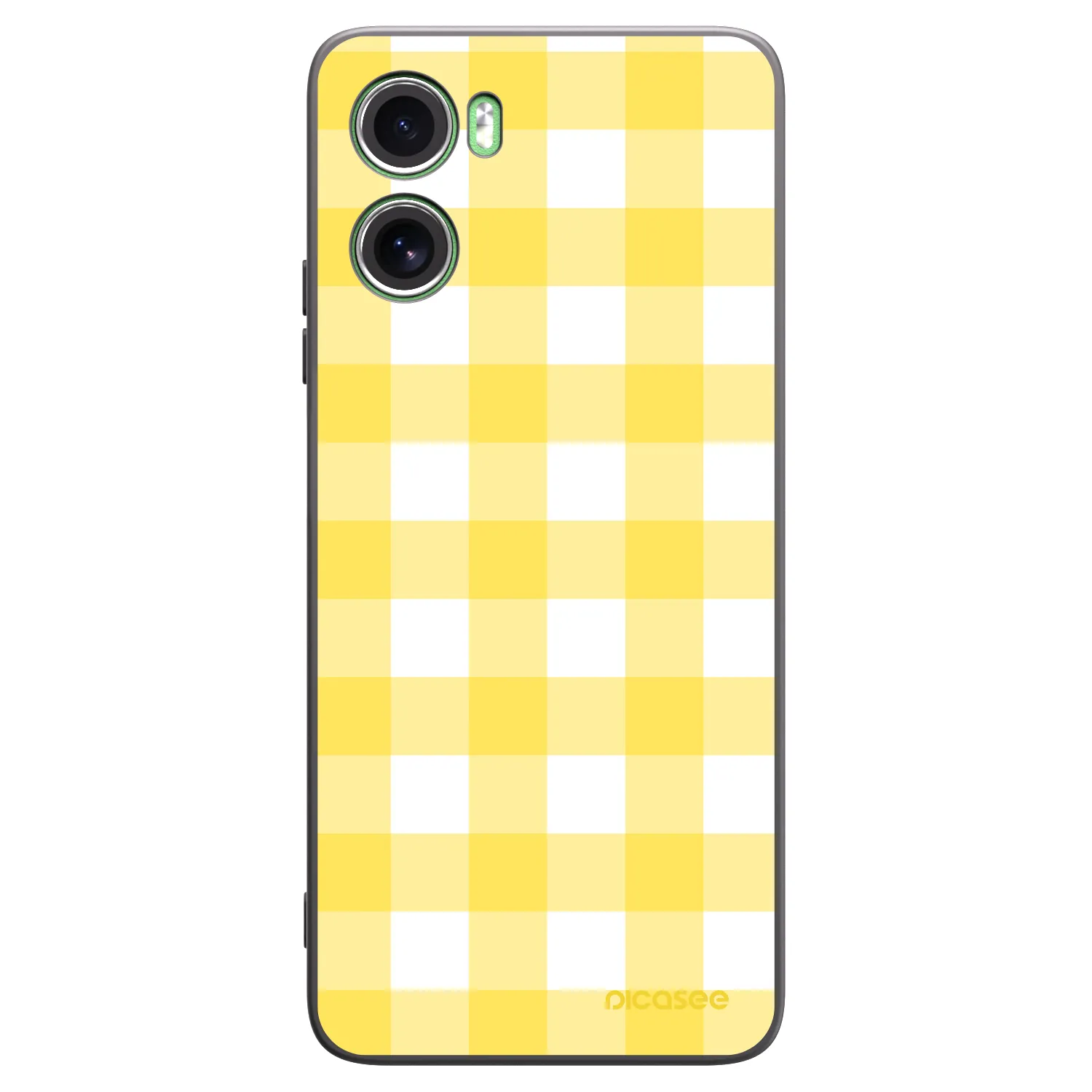 Picasee silikonový černý obal pro Motorola Moto G06 - Gride lemon