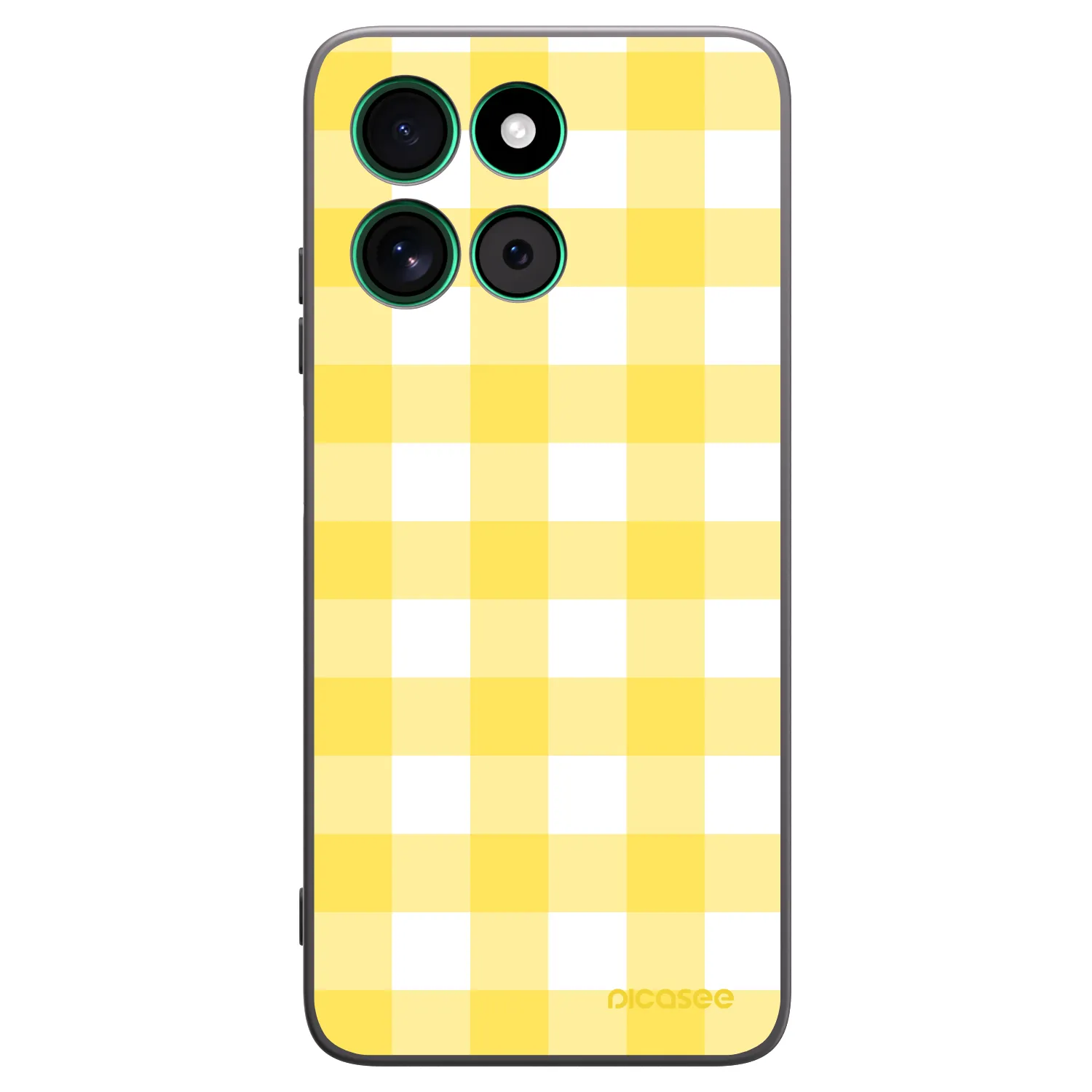 Picasee silikonový černý obal pro Motorola Moto G57 Power - Gride lemon