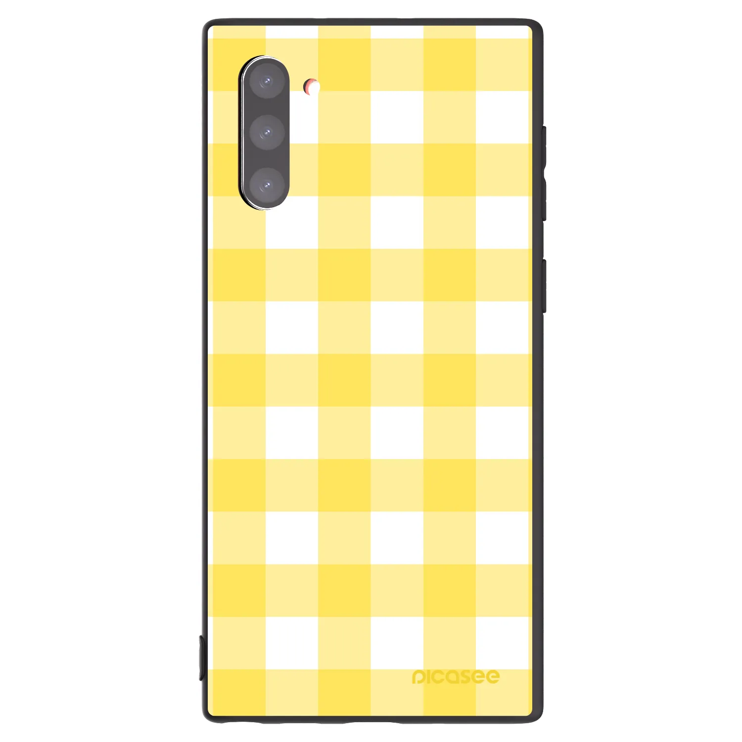 Picasee silikonový černý obal pro Samsung Galaxy Note 10 N970F - Gride lemon