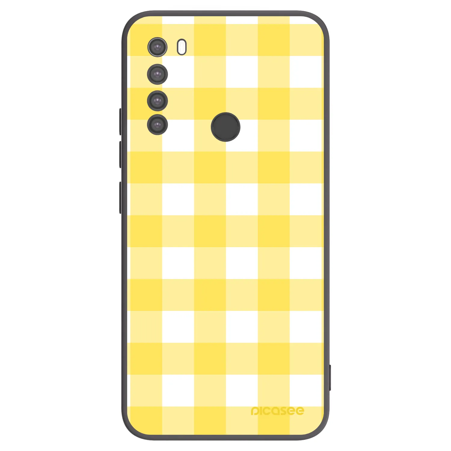 Picasee silikonový černý obal pro Xiaomi Redmi Note 8 - Gride lemon