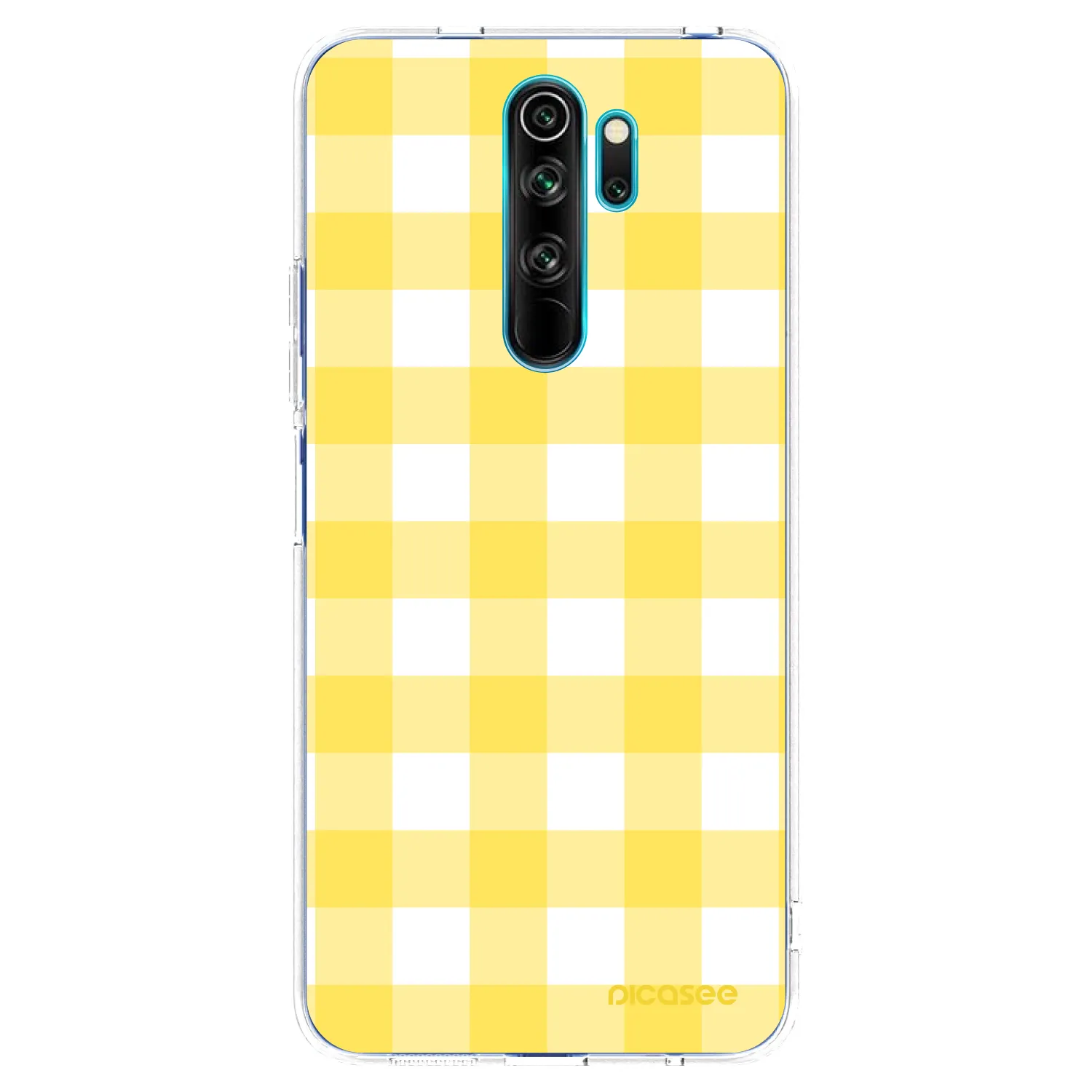 Picasee silikonový průhledný obal pro Xiaomi Redmi Note 8 Pro - Gride lemon