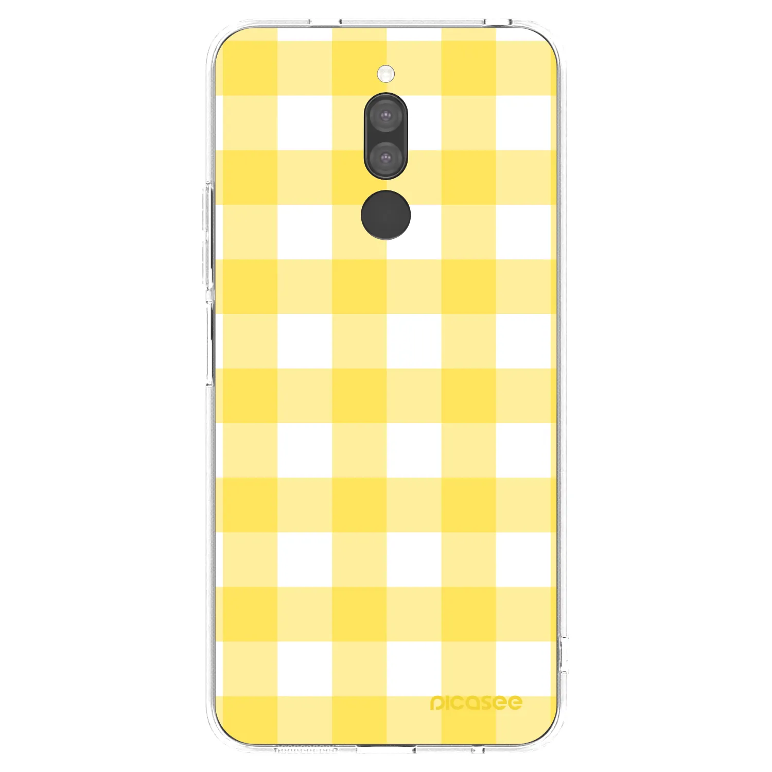 Picasee silikonový průhledný obal pro Xiaomi Redmi 8 - Gride lemon