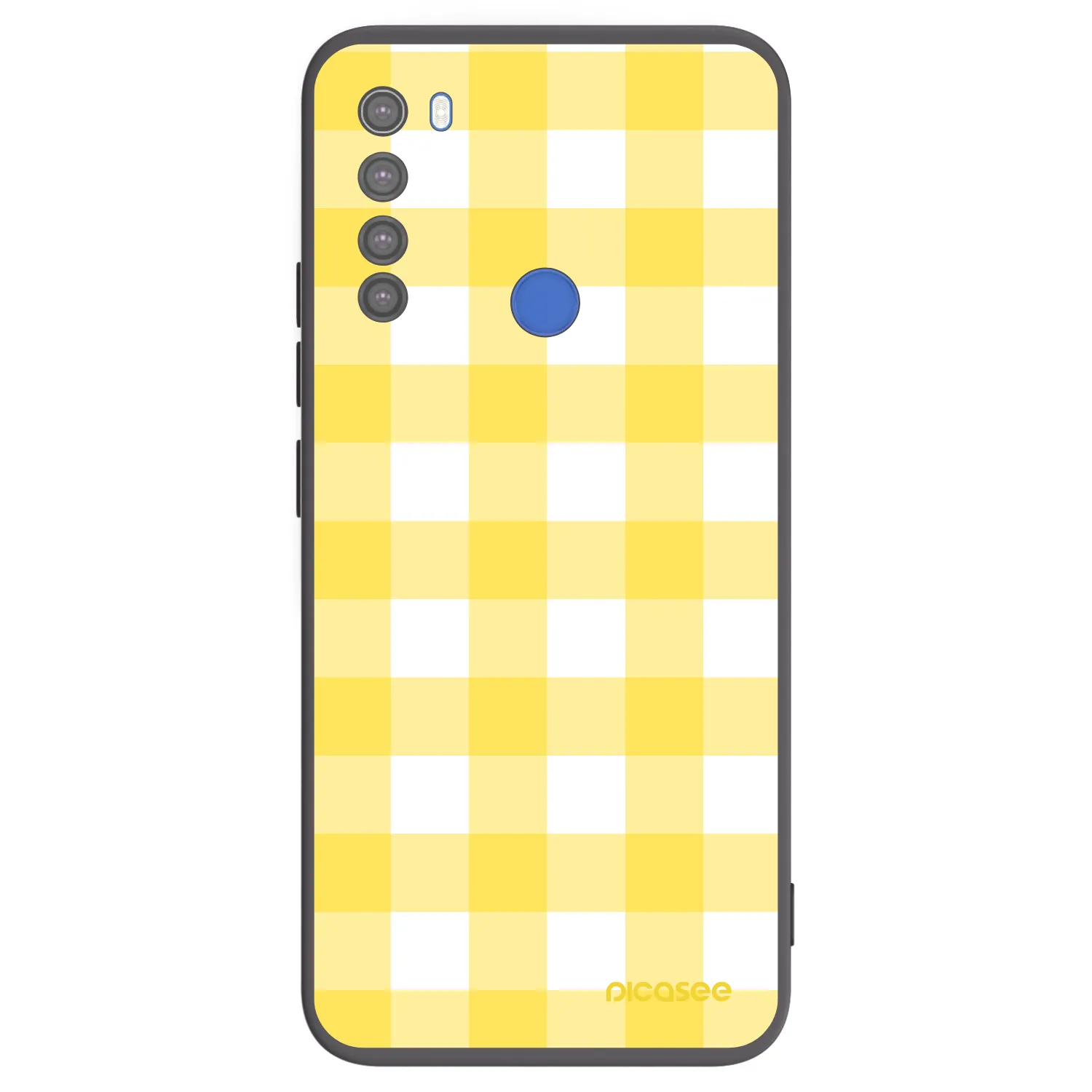 Picasee silikonový černý obal pro Xiaomi Redmi Note 8T - Gride lemon