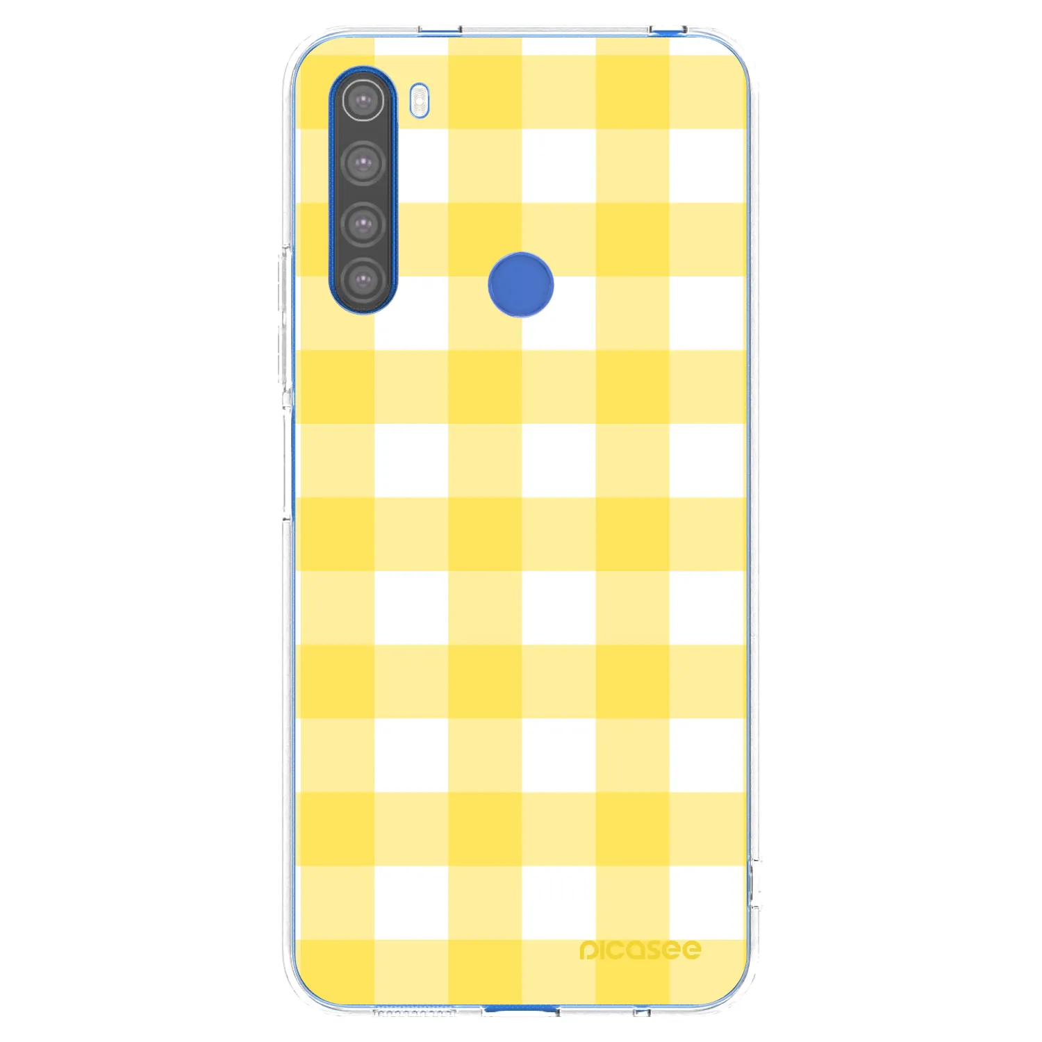 Picasee silikonový průhledný obal pro Xiaomi Redmi Note 8T - Gride lemon