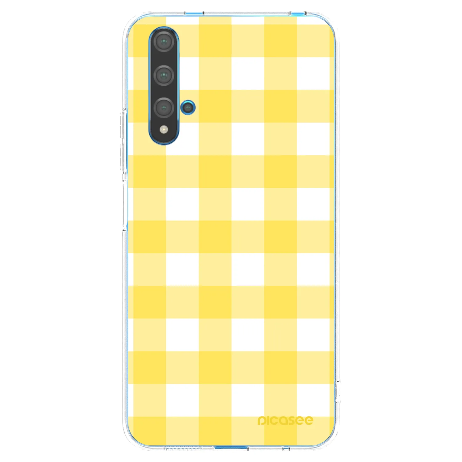 Picasee silikonový průhledný obal pro Huawei Nova 5T - Gride lemon