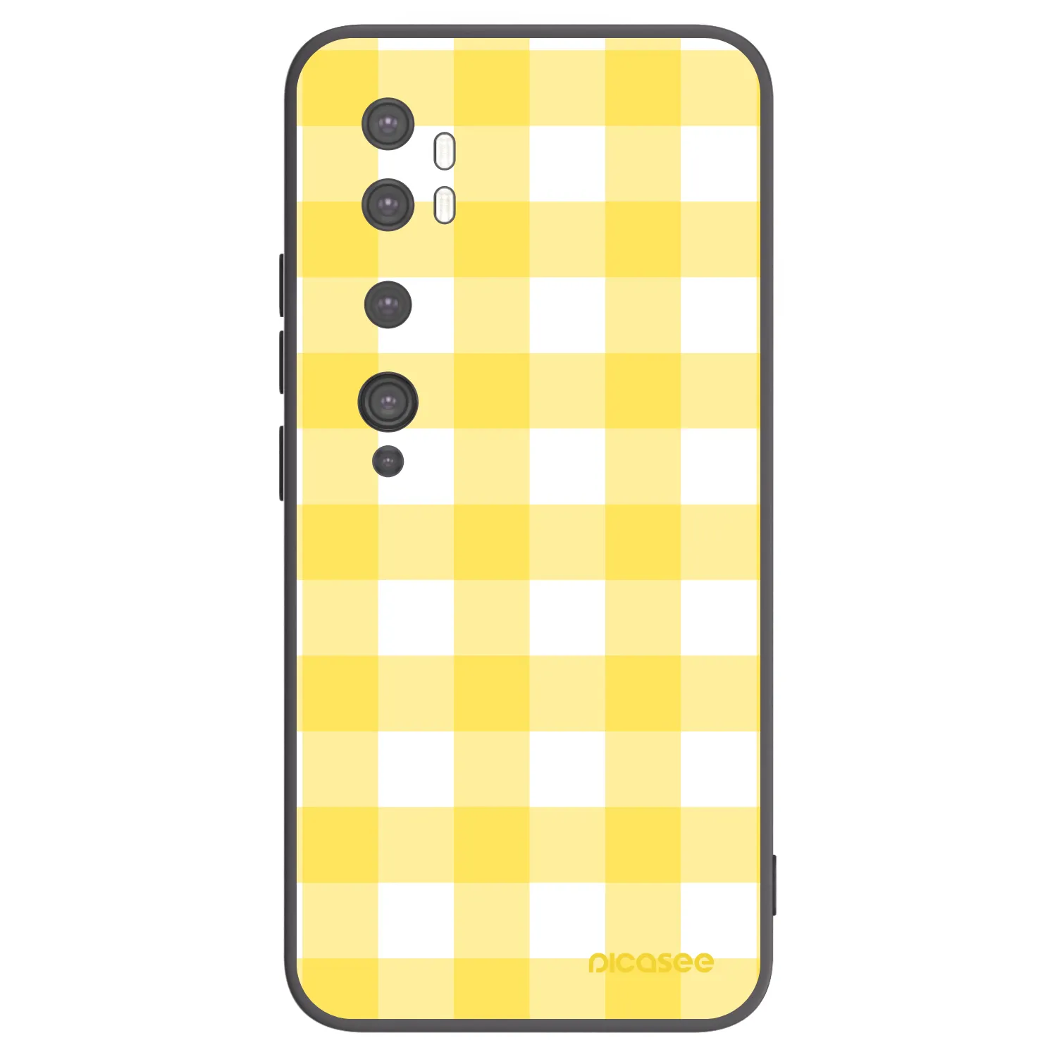 Picasee silikonový černý obal pro Xiaomi Mi Note 10 (Pro) - Gride lemon