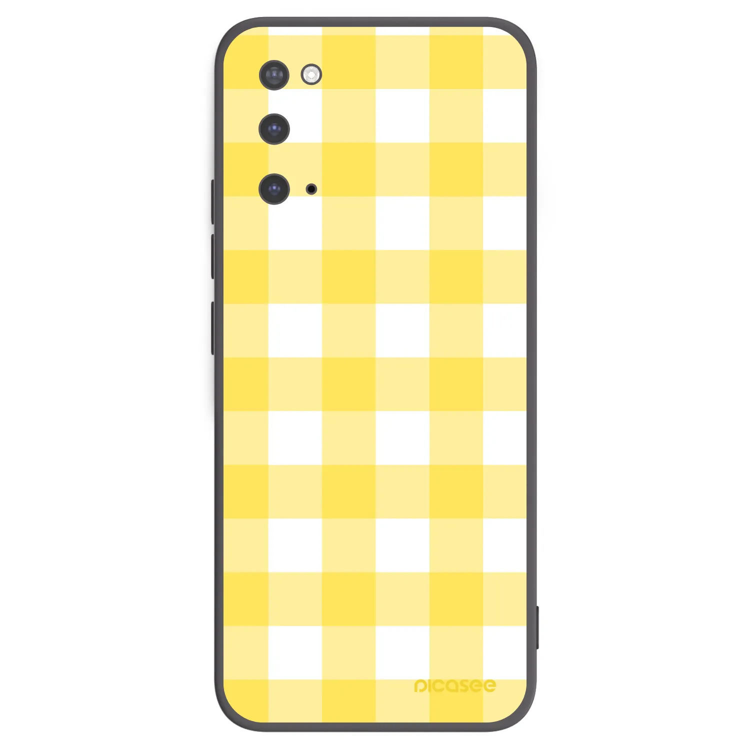Picasee silikonový černý obal pro Samsung Galaxy S20 G980F - Gride lemon