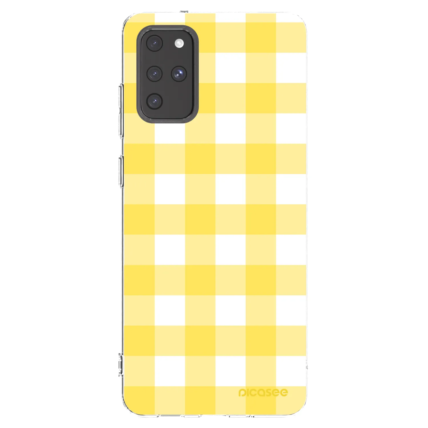 Picasee silikonový průhledný obal pro Samsung Galaxy S20+ G985F - Gride lemon