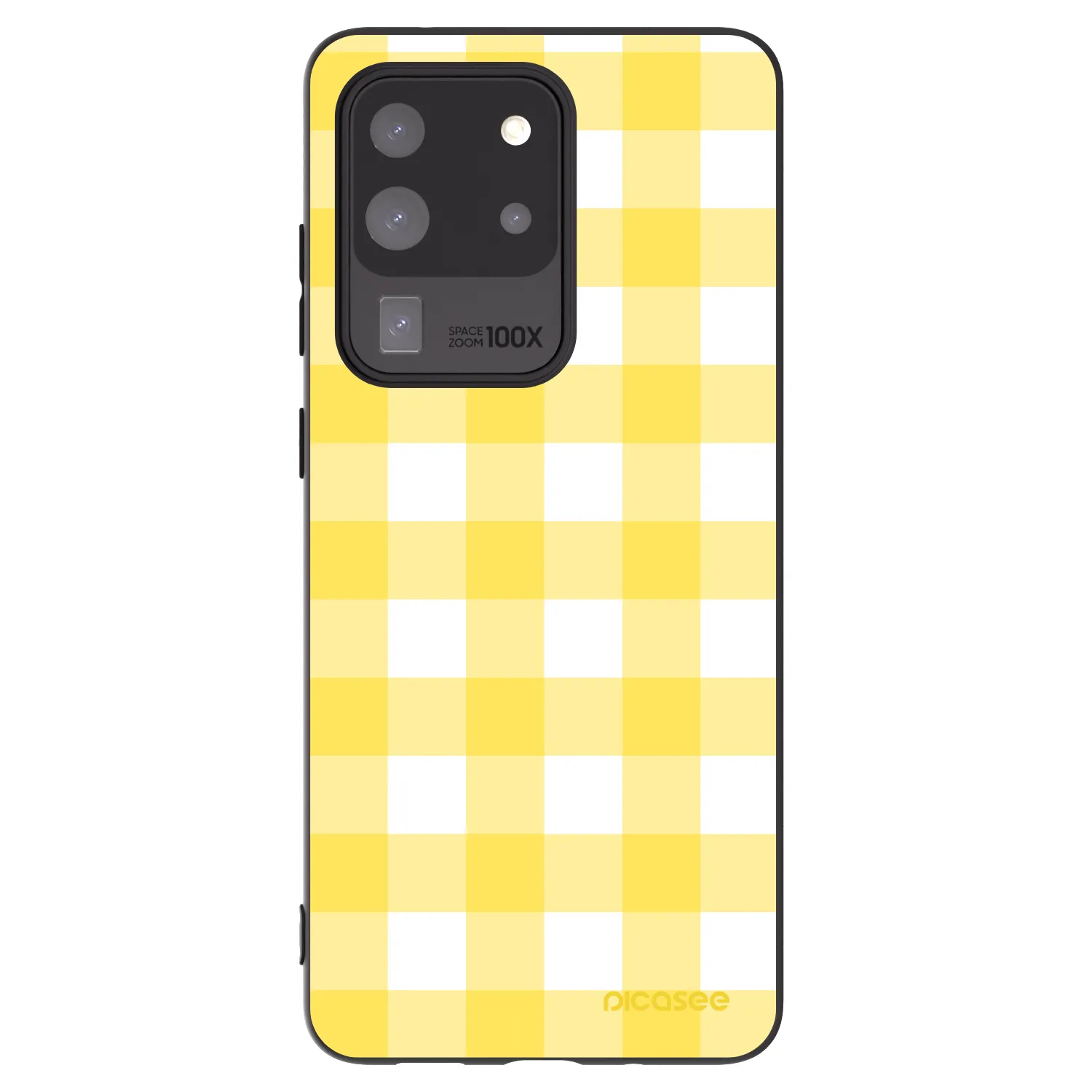 Picasee silikonový černý obal pro Samsung Galaxy S20 Ultra 5G G988F - Gride lemon