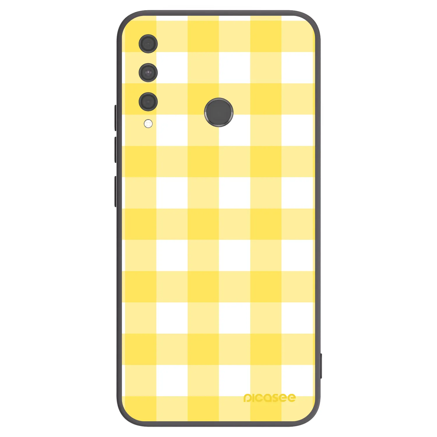 Picasee silikonový černý obal pro Huawei P40 Lite E - Gride lemon