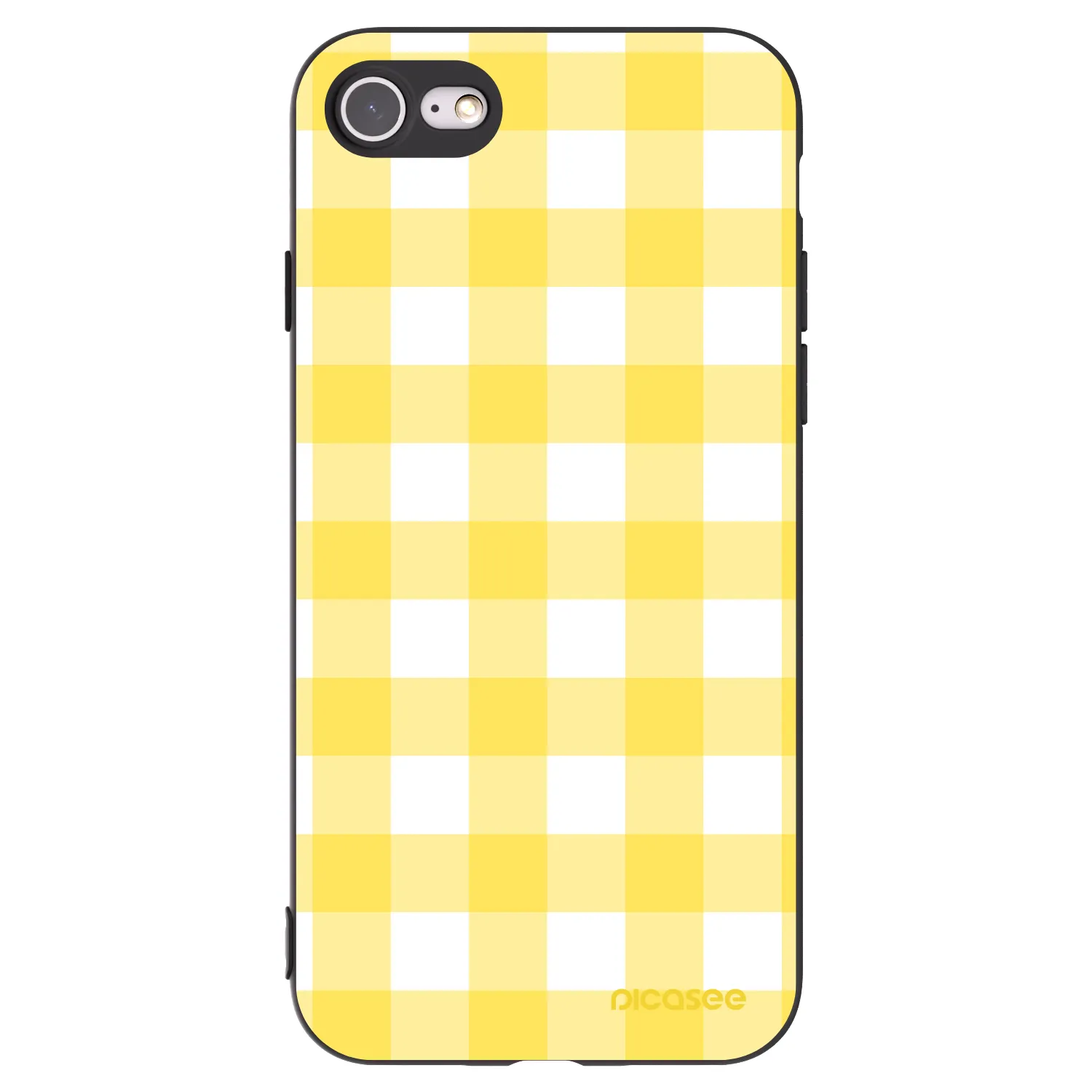Picasee silikonový černý obal pro Apple iPhone SE 2020 - Gride lemon
