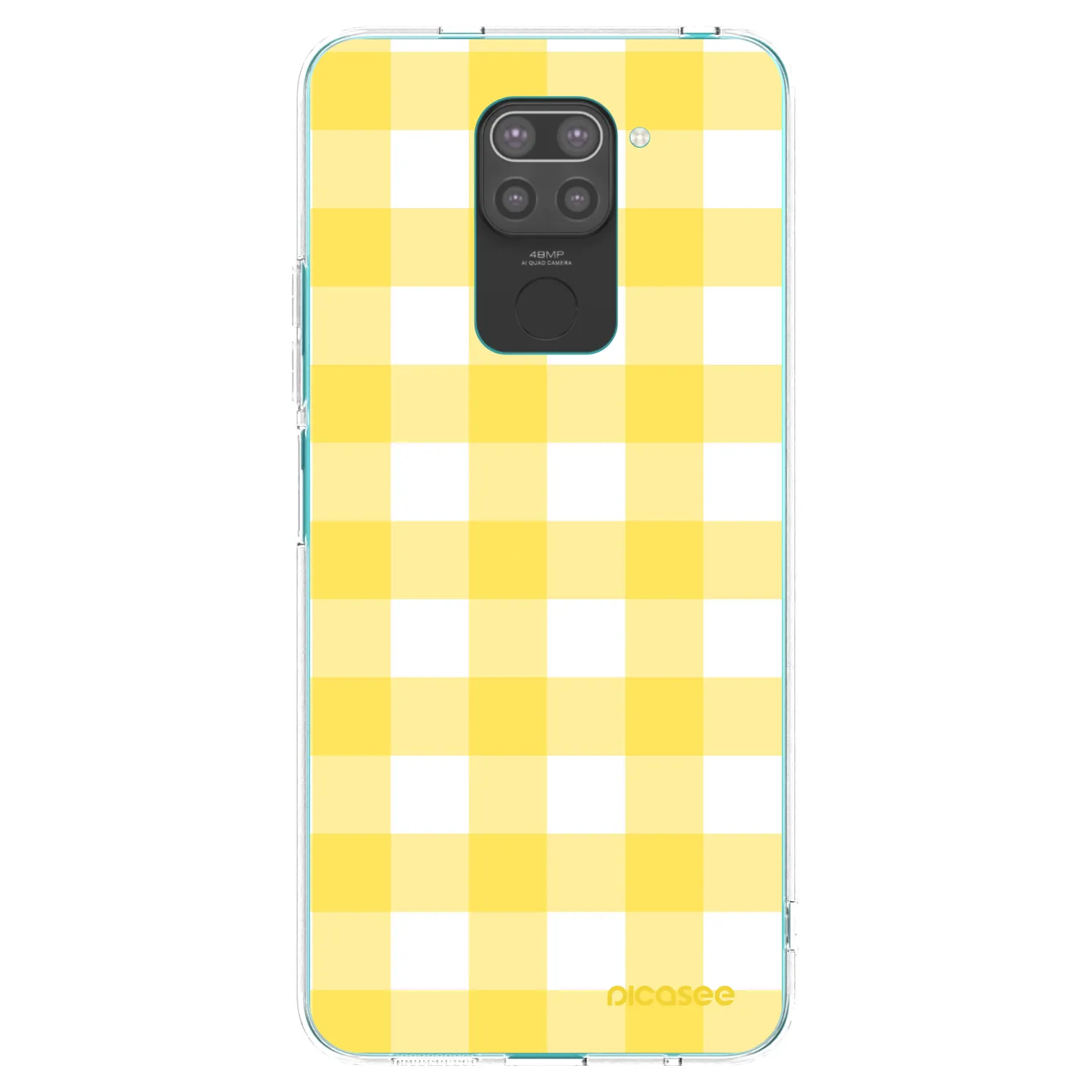 Picasee silikonový černý obal pro Xiaomi Redmi Note 9 - Gride lemon
