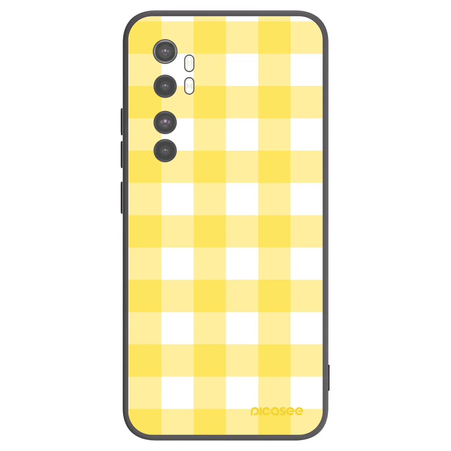 Picasee silikonový černý obal pro Xiaomi Mi Note 10 Lite - Gride lemon