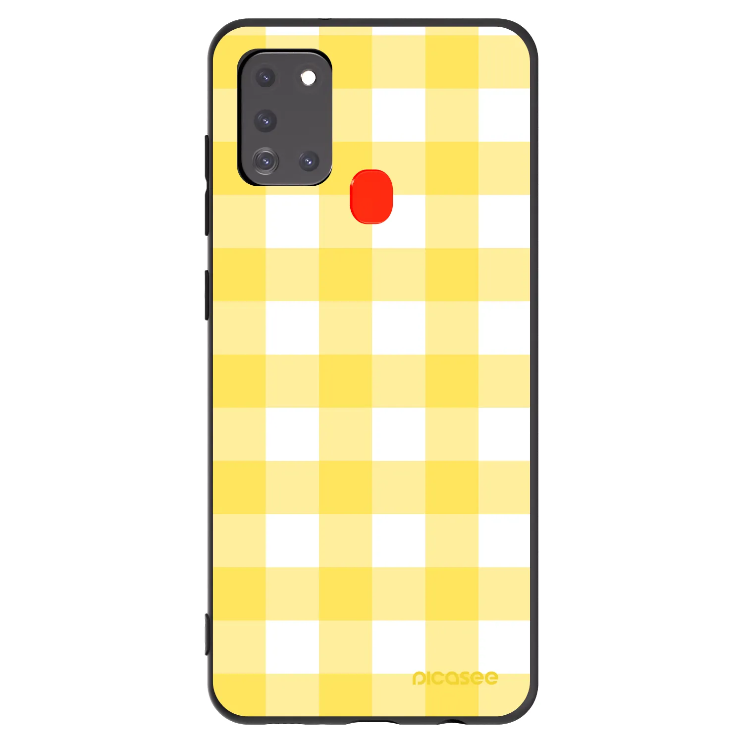 Picasee silikonový černý obal pro Samsung Galaxy A21s - Gride lemon