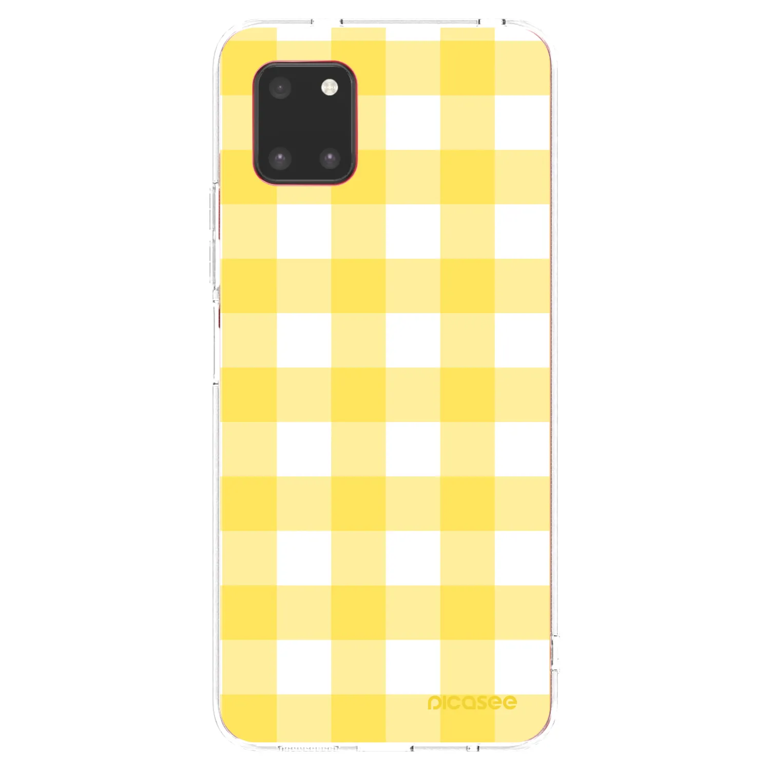 Picasee silikonový průhledný obal pro Samsung Galaxy Note 10 Lite N770F - Gride lemon