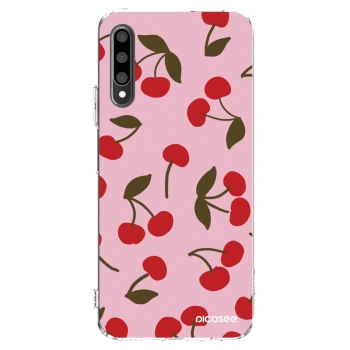 Picasee silikonový průhledný obal pro Honor 9X Pro - Cherry