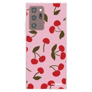 Picasee silikonový průhledný obal pro Samsung Galaxy Note 20 Ultra - Cherry