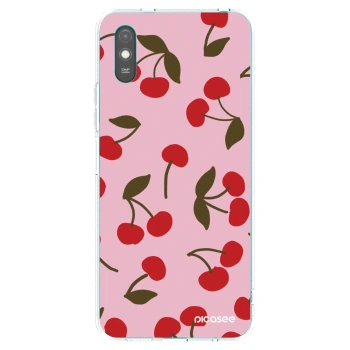 Picasee silikonový průhledný obal pro Xiaomi Redmi 9A - Cherry