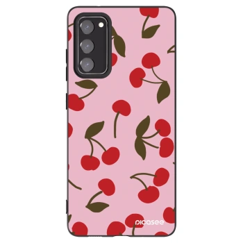 Picasee silikonový černý obal pro Samsung Galaxy S20 FE - Cherry