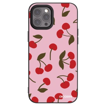 Picasee silikonový černý obal pro Apple iPhone 12 Pro Max - Cherry