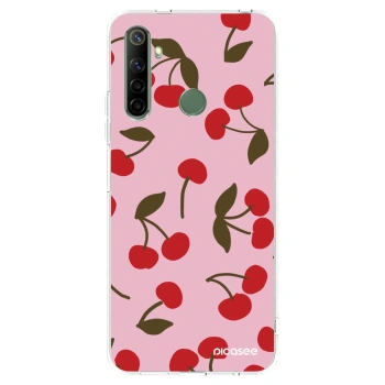 Picasee silikonový průhledný obal pro Realme 6i - Cherry