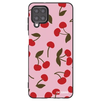 Picasee silikonový černý obal pro Samsung Galaxy A12 A125F - Cherry