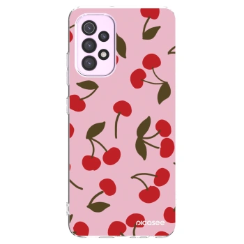 Picasee silikonový průhledný obal pro Samsung Galaxy A32 5G A326B - Cherry