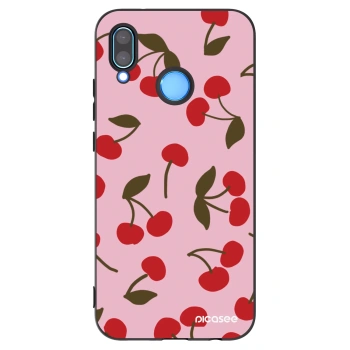 Picasee silikonový černý obal pro Huawei P20 Lite - Cherry