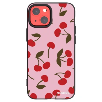 Picasee silikonový černý obal pro Apple iPhone 13 mini - Cherry