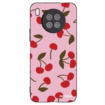 Picasee silikonový černý obal pro Huawei Nova 8i - Cherry