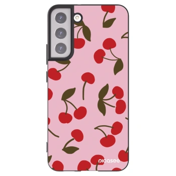 Picasee silikonový černý obal pro Samsung Galaxy S22+ 5G - Cherry