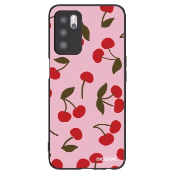 Picasee silikonový černý obal pro OPPO A16 - Cherry