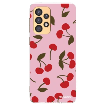 Picasee silikonový průhledný obal pro Samsung Galaxy A33 5G A336 - Cherry