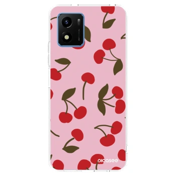 Picasee silikonový průhledný obal pro Vivo Y01 - Cherry