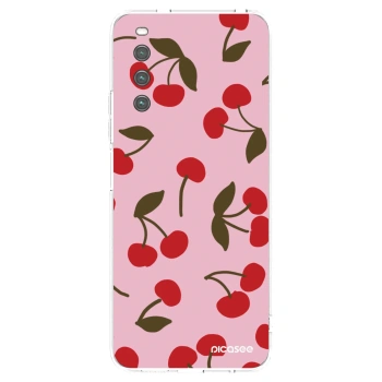 Picasee silikonový průhledný obal pro Sony Xperia 10 IV 5G - Cherry