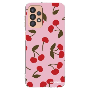 Picasee silikonový průhledný obal pro Samsung Galaxy A23 A236B 5G - Cherry