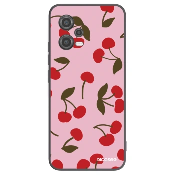 Picasee silikonový černý obal pro Xiaomi Poco X5 - Cherry