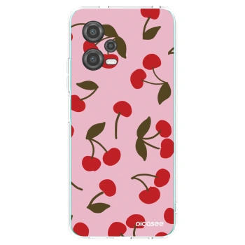 Picasee silikonový průhledný obal pro Xiaomi Poco X5 - Cherry