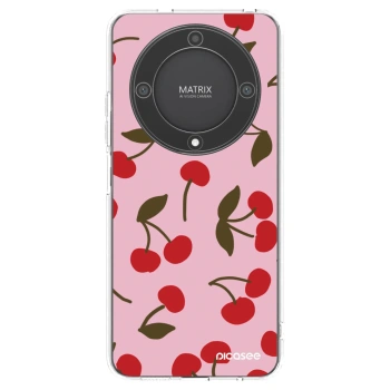 Picasee silikonový průhledný obal pro Honor Magic5 Lite 5G - Cherry