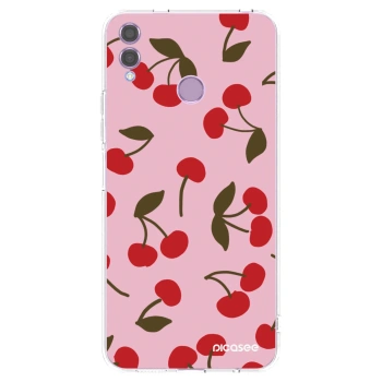 Picasee silikonový průhledný obal pro Honor 8X - Cherry