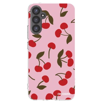 Picasee silikonový průhledný obal pro Samsung Galaxy A34 5G A346B - Cherry