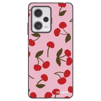 Picasee silikonový černý obal pro Xiaomi Redmi Note 12 Pro+ 5G - Cherry