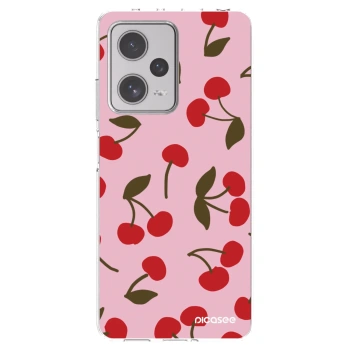 Picasee silikonový průhledný obal pro Xiaomi Redmi Note 12 Pro+ 5G - Cherry