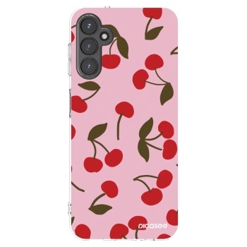 Picasee silikonový průhledný obal pro Samsung Galaxy A14 4G A145R - Cherry