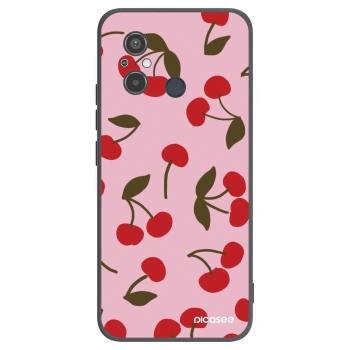 Picasee silikonový černý obal pro Xiaomi Redmi 12C - Cherry