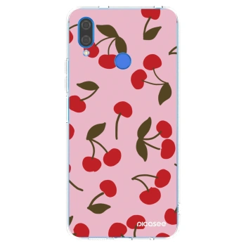 Picasee silikonový průhledný obal pro Huawei Nova 3 - Cherry