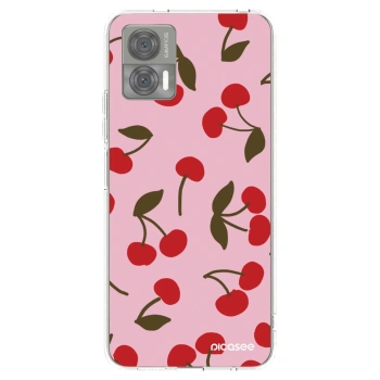 Picasee silikonový průhledný obal pro Motorola Edge 30 Neo - Cherry
