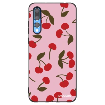 Picasee silikonový černý obal pro Huawei P20 Pro - Cherry