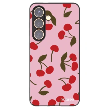 Picasee silikonový černý obal pro Samsung Galaxy S24 S921B 5G - Cherry