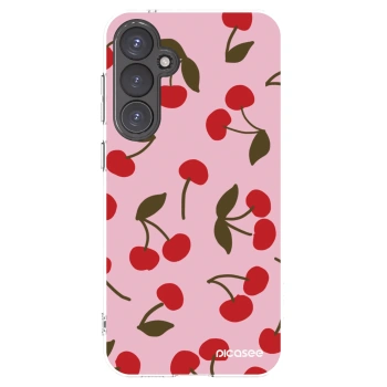 Picasee silikonový průhledný obal pro Samsung Galaxy S23 FE S711B - Cherry